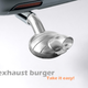 Illustration for article titled Exhaust Grill Cooks Burgers with Smoke Heat